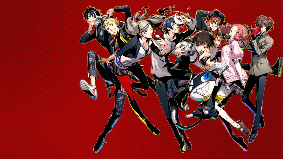 Persona 5 Royal Goofy Characters Wallpaper