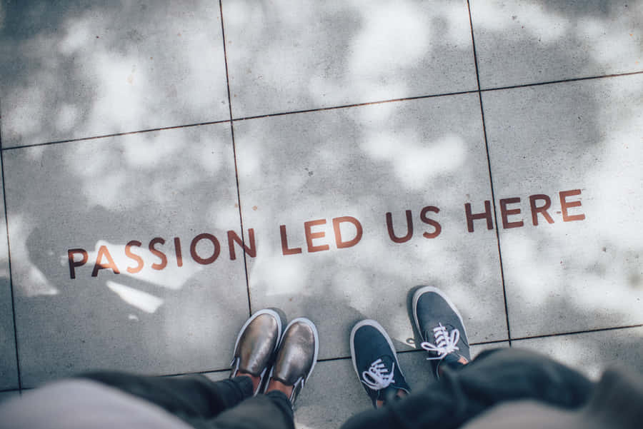 Personal Advice Displayed On A Sidewalk Wallpaper