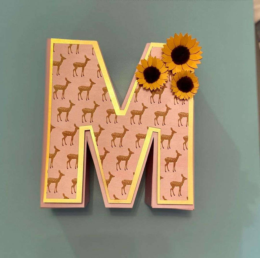 Personalized Letter M Wallpaper