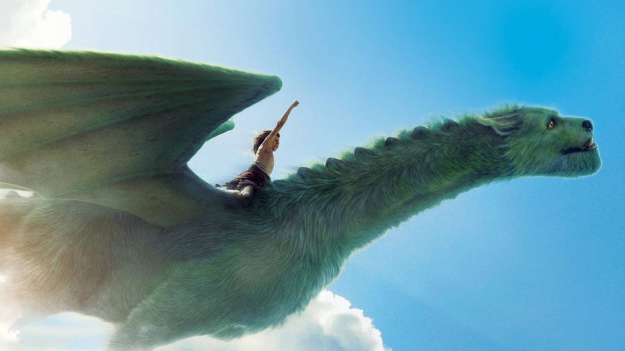 Pete's Dragon Pete Raising Arm Wallpaper