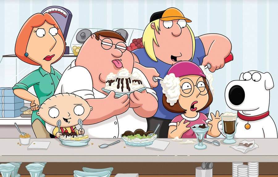 Peter Griffin Messy Kitchen Wallpaper