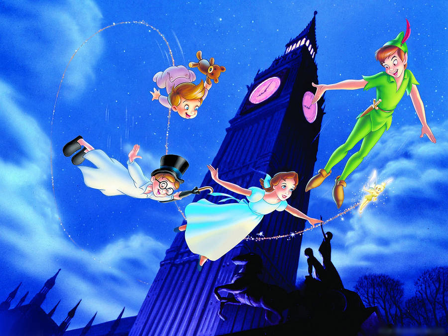 Peter Pan Aesthetic Blue Sky Wallpaper