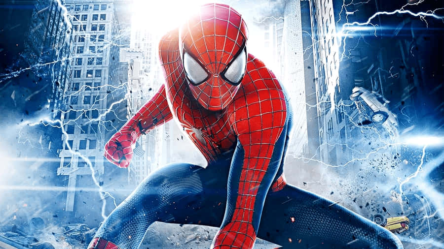 Peter Parker, Aka Spider-man, Surfing The Web On His Computer Wallpaper
