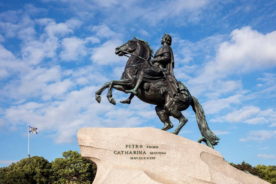 Peter The Great Statue Russia Wallpaper