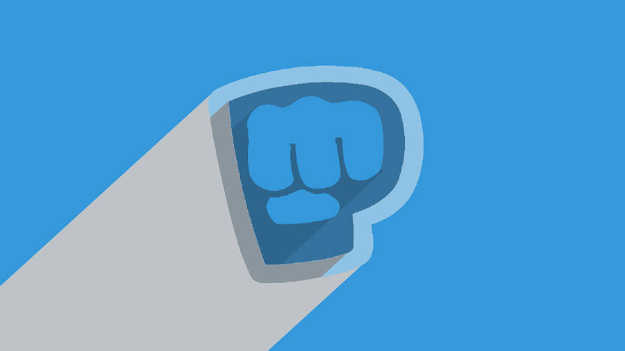 Pewdiepie Blue Brofist Emblem Wallpaper