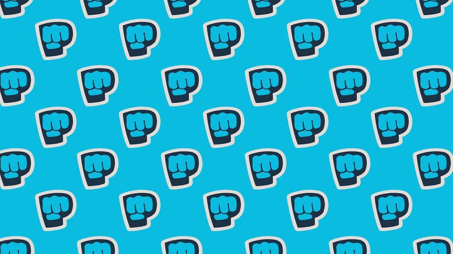 Pewdiepie Blue Brofist Pattern Wallpaper