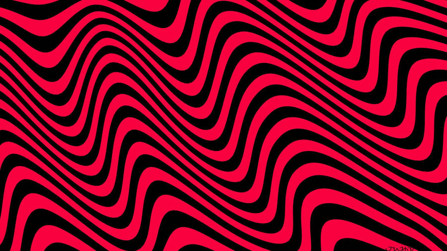 Pewdiepie Signature Wavy Pattern Wallpaper