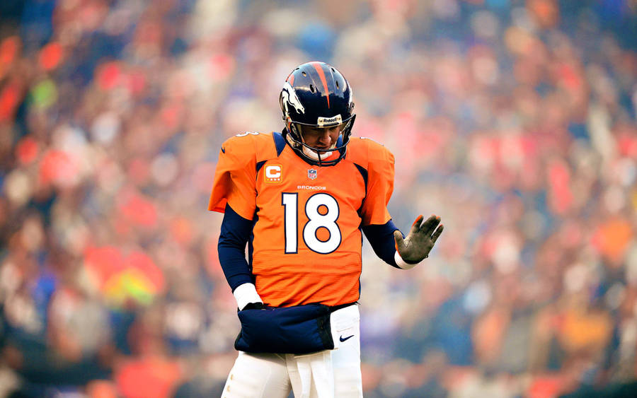 Peyton Manning Broncos Number 18 Wallpaper