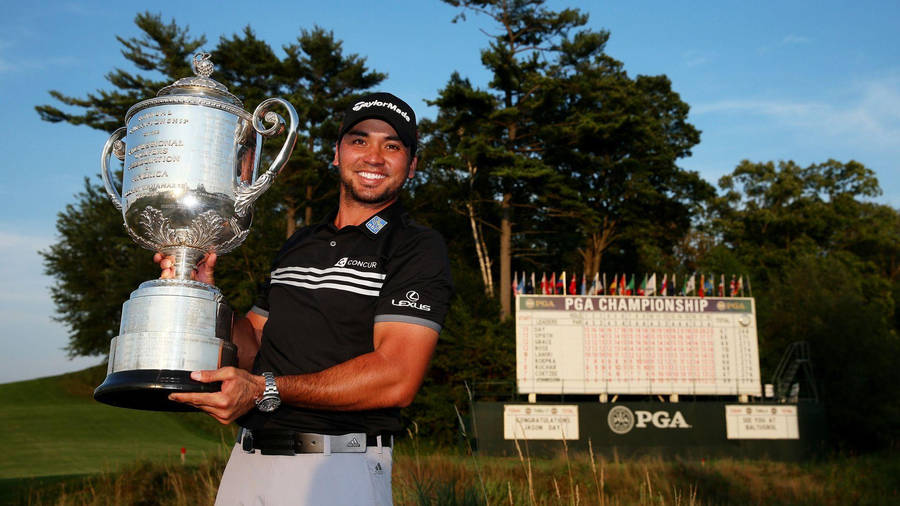 Pga Trophy Jason Day Wallpaper