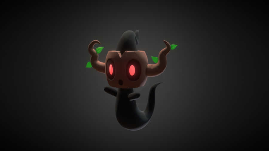 Phantump With Glowing Red Eyes Wallpaper