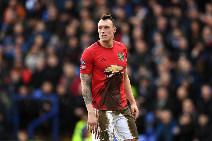 Phil Jones Dirty Muddy Shirt Wallpaper