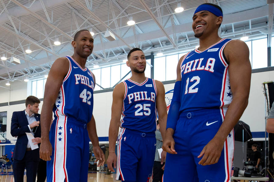 Philadelphia 76ers Three Players Wallpaper