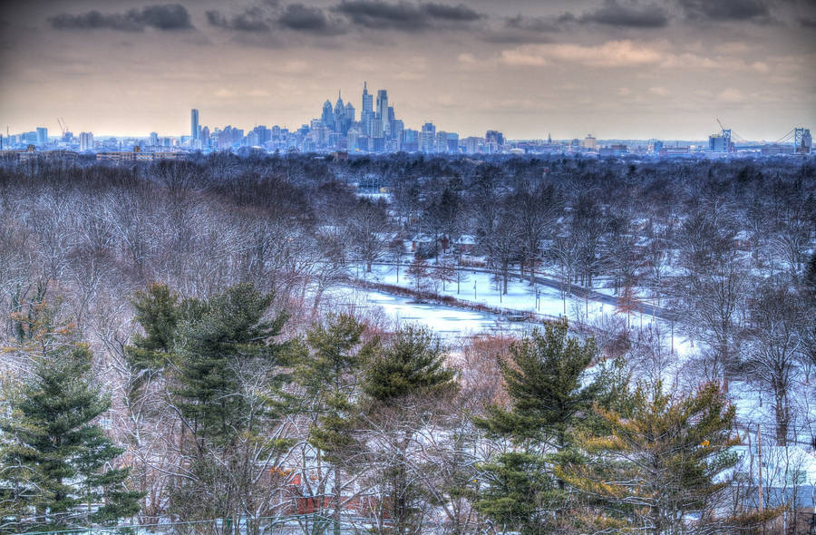 Philadelphia City Winter Wallpaper