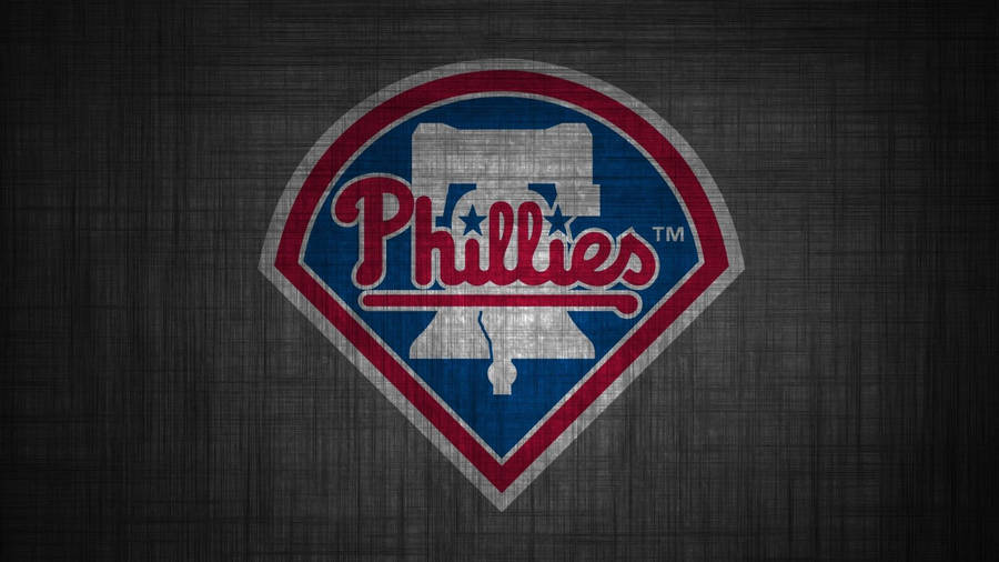 Philadelphia Phillies Logo On Dark Gray Wallpaper