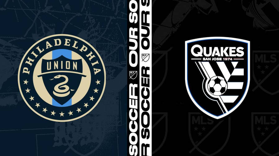 Philadelphia Union Vs. San Jose Earthquakes Logos Wallpaper