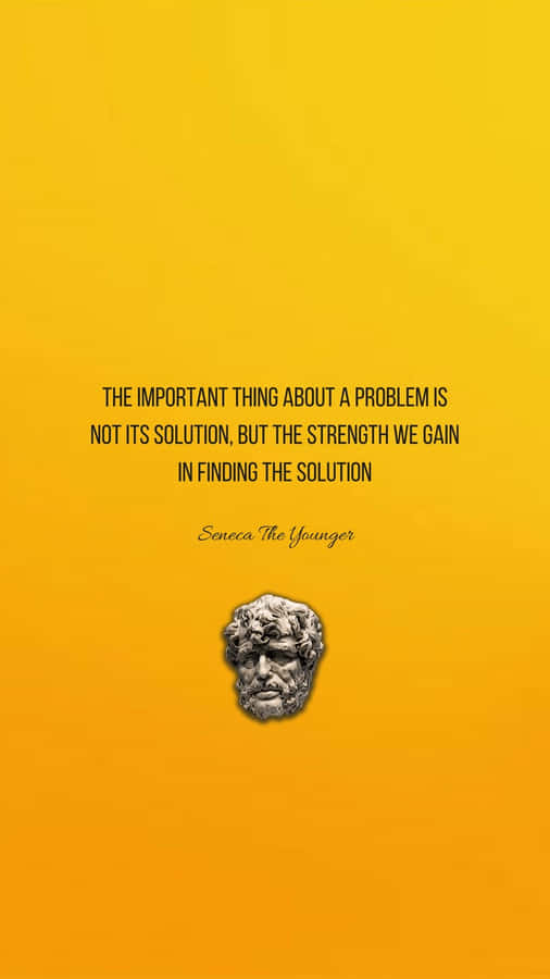 Philosophical_ Strength_ Quote_ Seneca Wallpaper