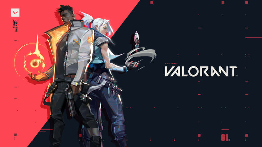 Phoenix And Jett Back To Back Valorant Desktop Wallpaper