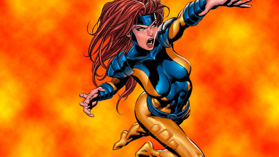 Phoenix Jean Grey Cartoon Artwork Wallpaper