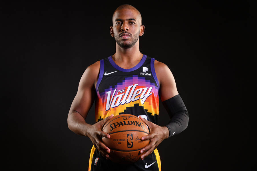 Phoenix Suns Chris Paul Portrait Wallpaper