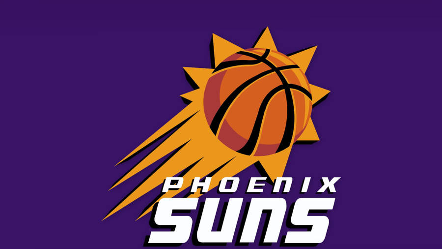 Phoenix Suns Logo In Violet Wallpaper