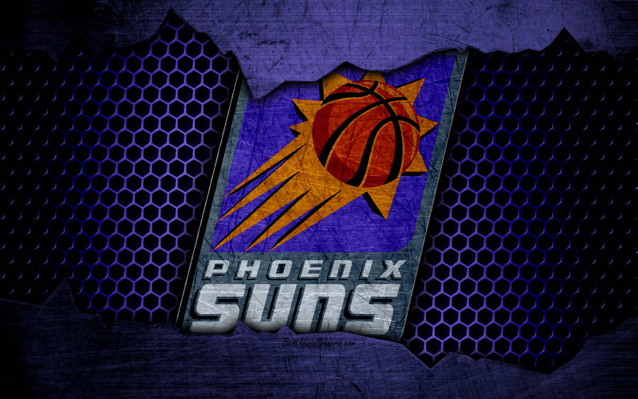 Phoenix Suns On Metal Screen Mesh Wallpaper