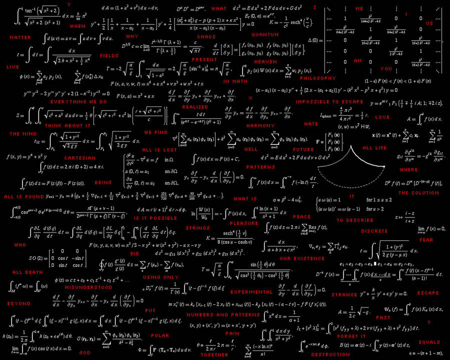 Physics Equation Illustration Wallpaper