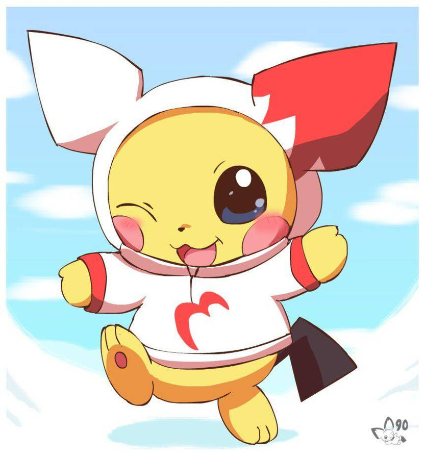 Pichu In His Hoodie Wallpaper