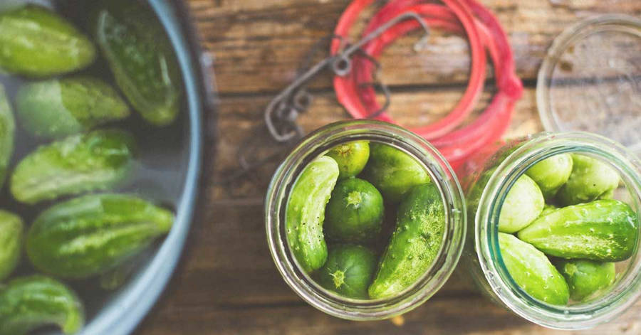 Pickles In Sets Of Jar Wallpaper