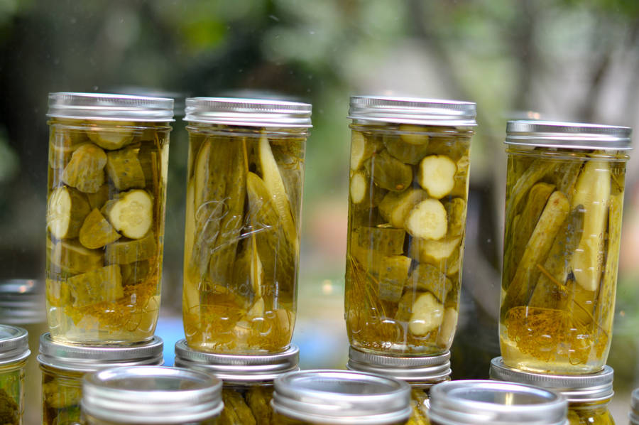 Pickles In Tall Jars Wallpaper