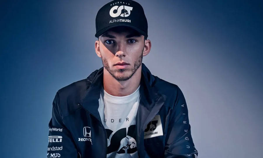 Pierre Gasly In His Alpha Tauri Gear Wallpaper