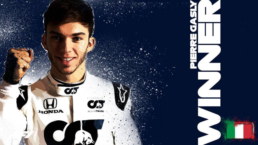 Pierre Gasly Winner Wallpaper