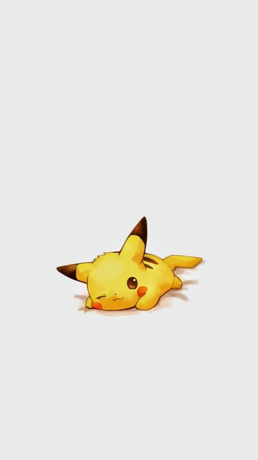 Pikachu Laying Down On The Ground Wallpaper