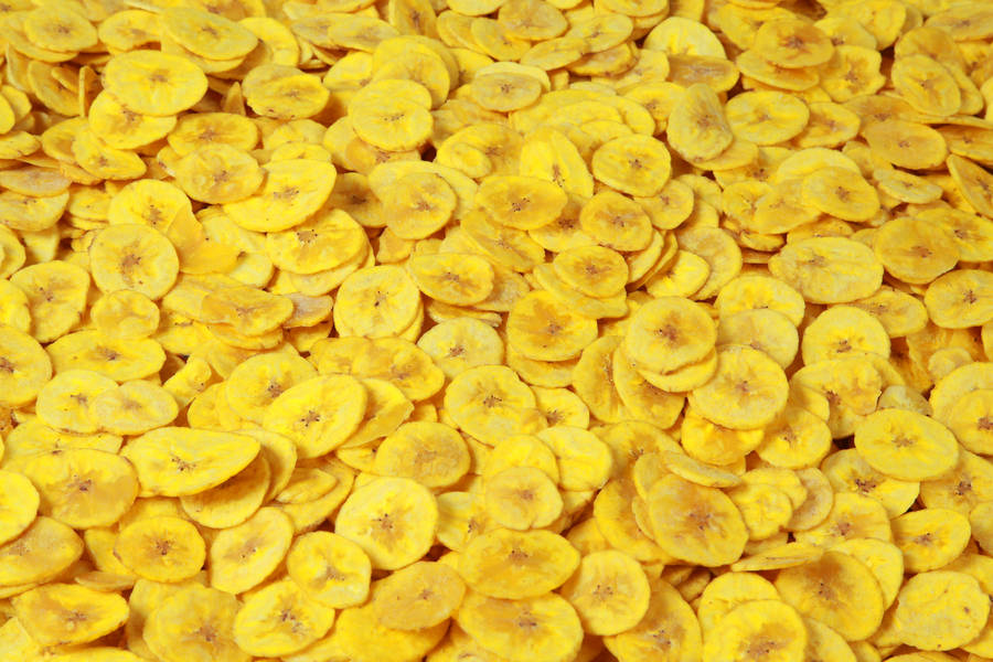 Pile Of Banana Chips Wallpaper