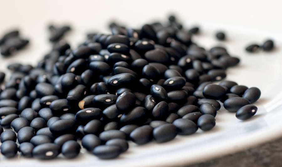 Pile Of Black Beans Wallpaper