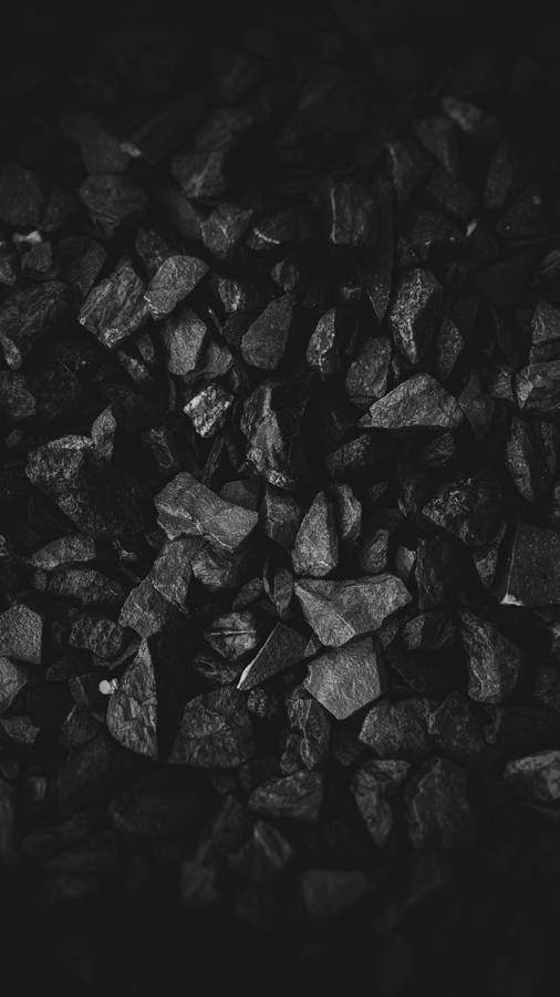 Pile Of Black Stones Wallpaper