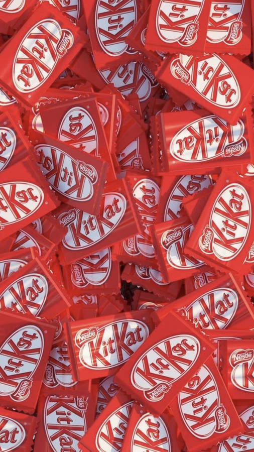 Pile Of Kit Kat Chocolates Wallpaper