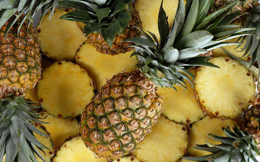 Pile Of Pineapple Wallpaper