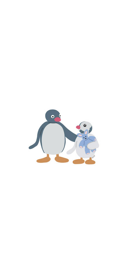 Pingu And Pinga With Rabbit Wallpaper