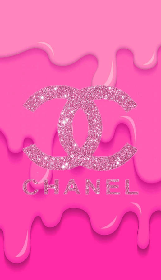 Pink Aesthetic Chanel Logo Wallpaper