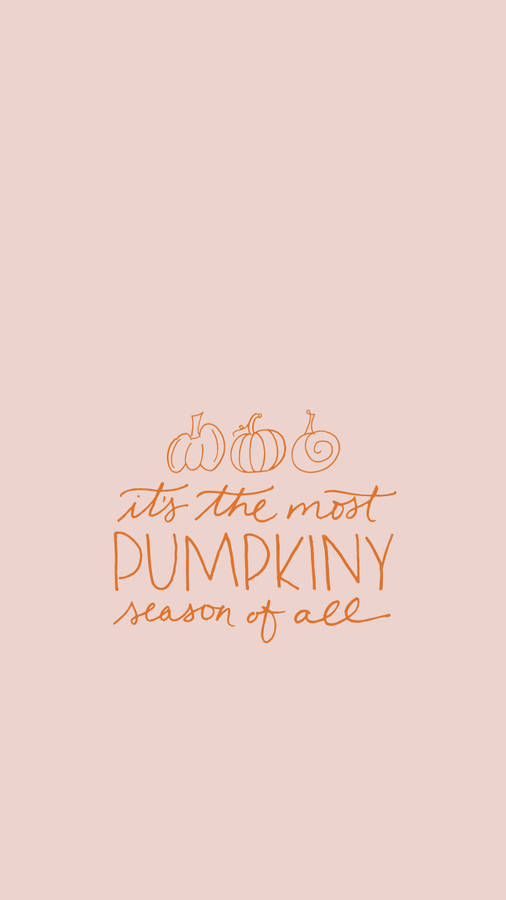 Pink Aesthetic Pumpkiny October Wallpaper