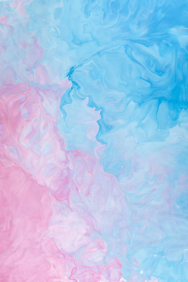 Pink And Blue Abstract Painting Wallpaper