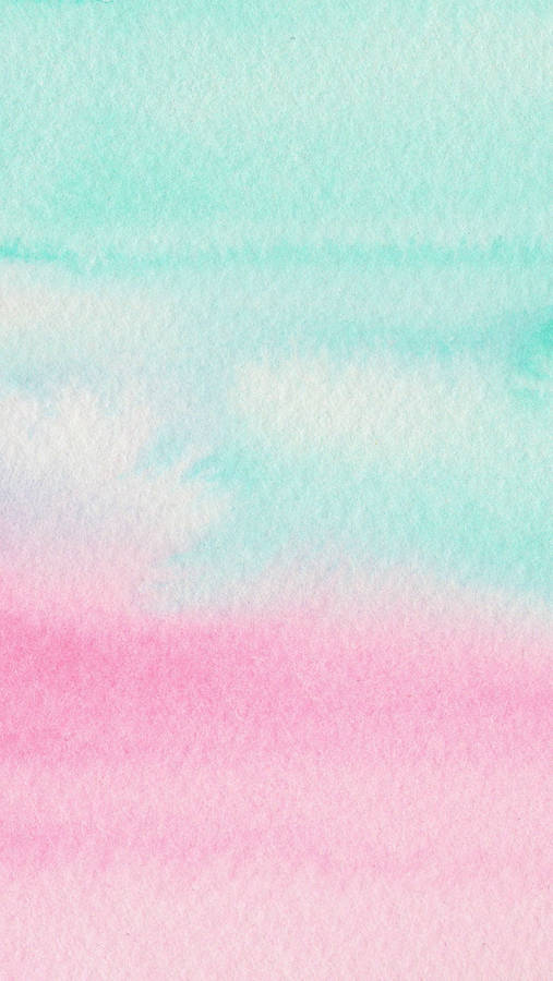 Pink And Blue Watercolor Wallpaper