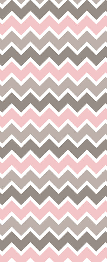 Pink And Gray Chevron Pattern Wallpaper