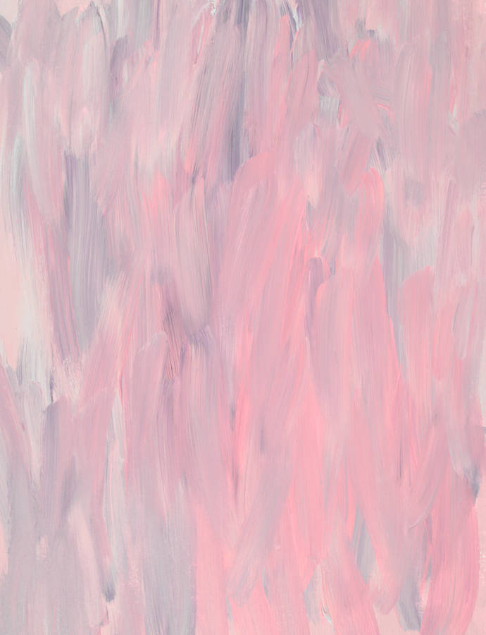 Pink And White Cute Pastel Aesthetic Painting Wallpaper