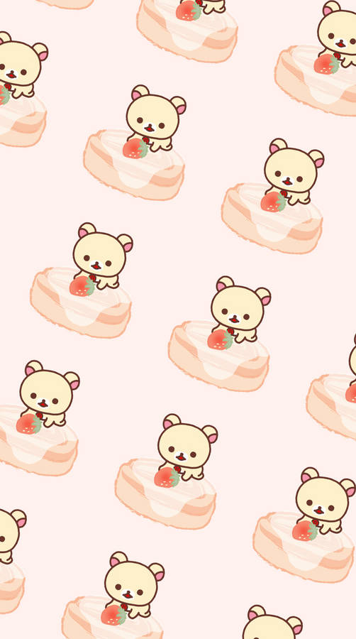 Pink Bear Whatsapp Chat Wallpaper