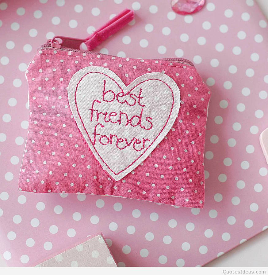 Pink Best Friends Forever Purse Wallpaper