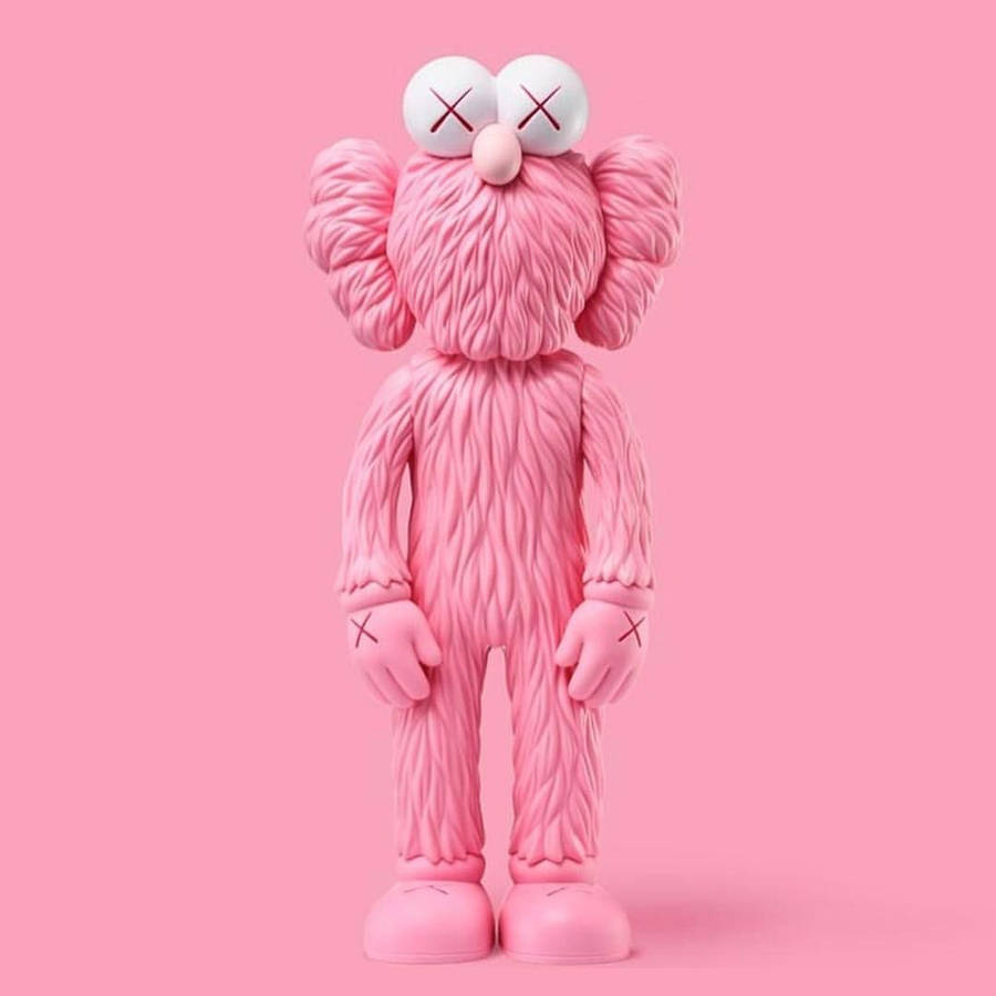 Pink Bff Kaws 4k Wallpaper