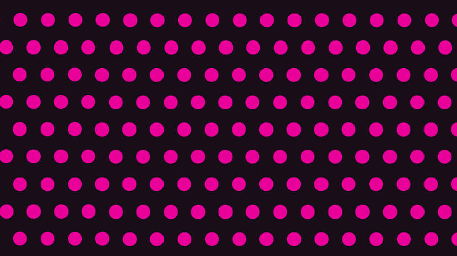 Pink Black Polka Dots Wallpaper