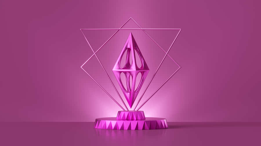 Pink Black Trophy Wallpaper
