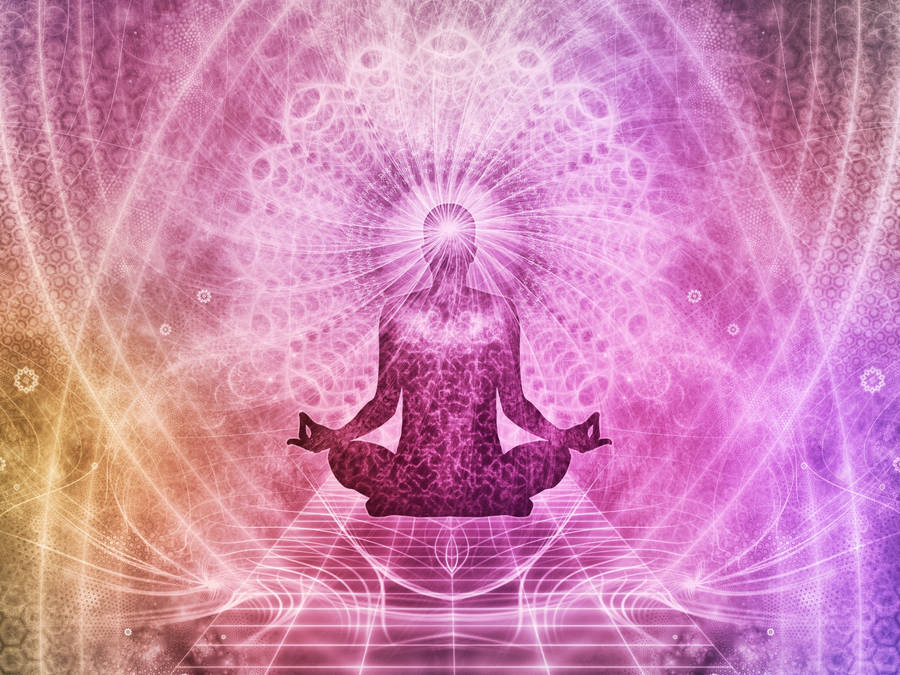 Pink Blown Body Chakra Art Wallpaper